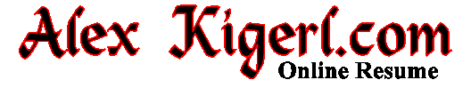 AlexKigerl.com: Online Resume